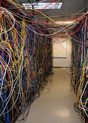 networking porn - I see your network porn and raise you a network nightmare. - Current Events  post - Imgur