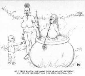 Cannibal Drawing Porn - Cannibal Drawings Girls Bound In Pots Cooking Alive - HentaiEra