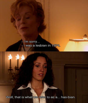 Holland Taylor Porn Captions - Holland Taylor and Jennifer Beals in â€œThe L Wordâ€