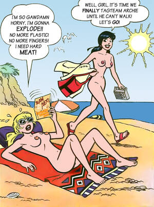 Archie Cartoon Pussy - Rule 34 - 2girls archie comics beach betty and veronica betty cooper black  hair blonde hair breasts cactus34 casual comic page cum cum on breasts  eyewear female footwear human nude pale skin