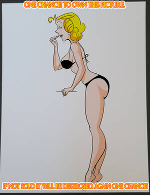 Alice Mitchell Cartoon Porn - Alice Mitchell Dennis the Menace Pin-Up Color Illustration Art Print |  KeyeskeKara Creations