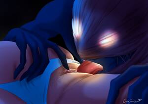 Free Monster Cunnilingus - Rule 34 - cunnilingus doublemaximus glowing eyes male demon monster oral oral  sex original character panties aside pubic hair sleep paralysis sleep  paralysis demon tongue | 3546677