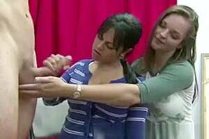 cfnm handjob show - Handjob From Cfnm Babes At Cock Show By Amateur Naked Dude, watch free porn  video, HD