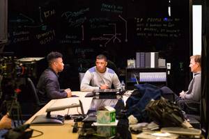 Ciara 90s Porn - Russell Wilson of the Seattle Seahawks mentors former Penn State running  back Saquon Barkley during a