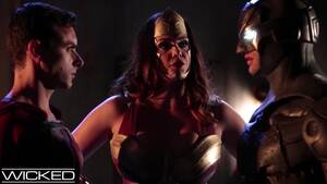 Bbw Superhero Porn Parody - FANTASTIC THREESOME - Wonder Woman Banged by Superman and Batman