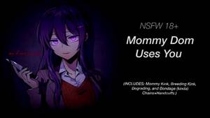 Dom Mommy Cartoon Porn - AUDIO ASMR - Stepmommy Dom uses you - Pornhub.com