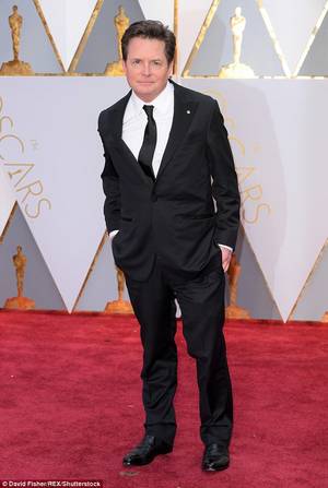 Michael J. Fox Porn - Basics: The Back To The Future star looked sharp in a no-nonsense black