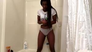 black wetting panties - Black girl pee panties in shower - ThisVid.com