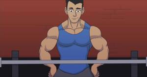 buff cartoon porn - Muscle growth sex animation - ThisVid.com