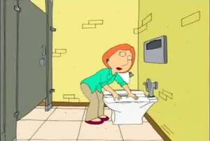 Cartoon Bathroom Porn Gyy - Glenn Quagmire fucks Lois Griffin in public restroom - Family Guy porn