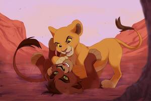 Lion King Kiara Porn Lion King - 43984 - safe, artist:azzai, kiara (the lion king), kovu (the lion king),  big cat, feline, lion, mammal, feral, cc by-nc-nd, creative commons,  disney, the lion king, 2019, cub, female, male, young -