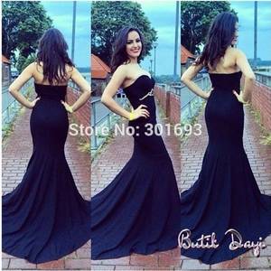 Elegant Group Porn - Oumeiya ONE255 Stretch Jersey Sweetheart Cut Mermaid Elegant Black Evening  Dress Porn 2015