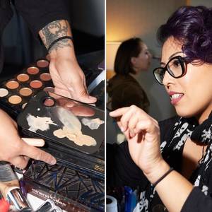 Bad Porn Art Studios - Makeup artist Rebecca Castro; porn performer Ash Hollywood