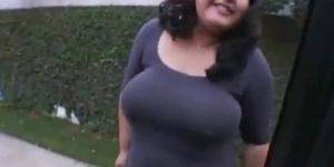 Bbw Porn In Car - BBW slutty girl accept money for quickie in the car