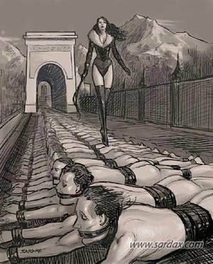 free cruel femdom cartoons - Female Supremacy celebrated in art drawings cartoons &doodles : Photo