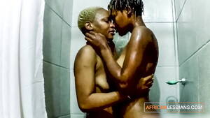 black lesbians kissing vagina - Kissing Ebony Lesbians Shower Massage and Pussy Eating - XVIDEOS.COM