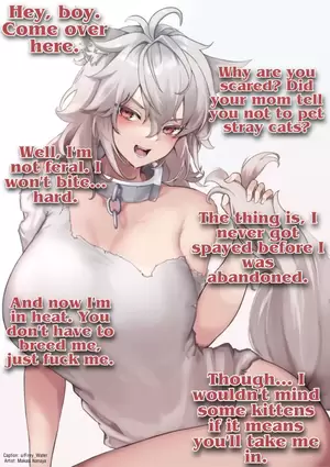 Cat Porn Captions - Stray cat needs your help ara ara turned nude porn picture | Nudeporn.org