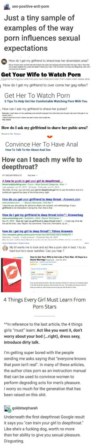 lesbian porn no - My first boyfriend literally told me he learned how to be with me through lesbian  porn