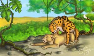 Disney Doggystyle Porn - e621 all_fours bite brown_eyes detailed_background digitigrade disney  doggystyle duo feline female female/female feral feral_on_feral