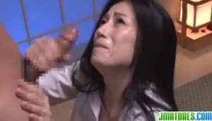 japan mature handjob - Hot mature gives raw handjob