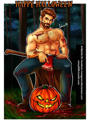 Criminal Minds Porn Comics - Erick from my gay porn comic Walking Bed wish u a Happy Halloween ArtByFab  Fabian