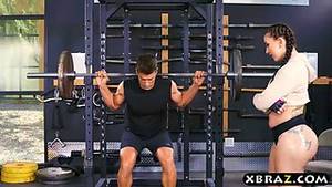 Ass Gymnastics - big ass gym babe mandy muse anal fucked after squats