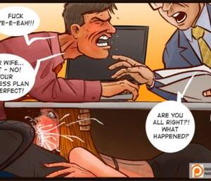 cartoon blowjob wife affair - Wife Under Desk | Erofus - Sex and Porn Comics