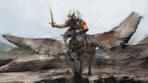 Blackjack Pegasus - Card 4 of 5Artwork Â· Pegasus on the Hunt