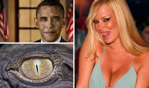 Human Reptile Porn - Jenna Jameson licking her lips