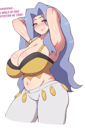 Blue Hair Pokemon Porn - Karen Porn Hentai - Blue Hair, Armpits, Cleavage, Pokemon Hgss, Sexy Pose -  Valorant Porn Gallery