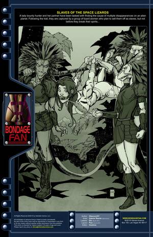 Bondage Porn Planet - Slaves of the Space Lizards â€“ Bondage Fan - Porn Cartoon Comics