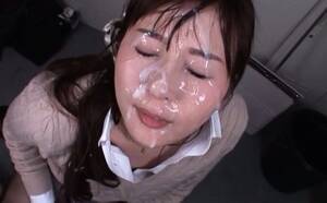 japanese teacher bukkake - Yui Tatsumi Asian gets so much cum on face :: BukkakeNow.com