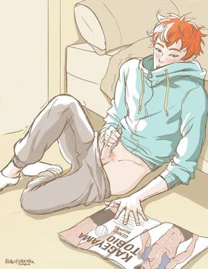 Anime Porn First - 4: Masturbation Kageyama does his first magazine shoot as a pro, and thisâ€¦
