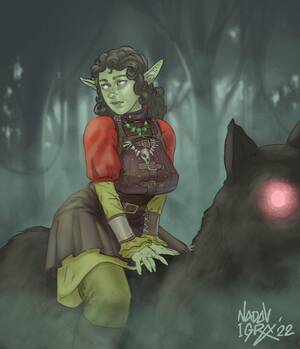 Female Orc Porn Goblin - Goblin Girl Rider [OC] [Art] : r/DnD