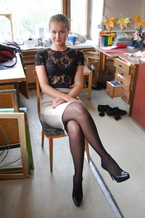 candid pantyhose secretary - pantyhose, tights, hosiery, nylons, candid