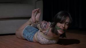 barefoot bondage cleave gagged - BoundHub - Barefoot hogtie cleave gag