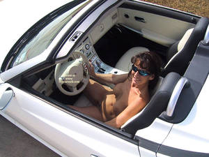 driving car naked - Happy Drive - Sunglasses , Happy Drive, Nude View From Above, Nude In  Convertible