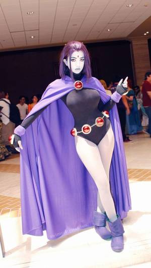 Comic Con Alien Girl Porn - Character: Raven / From: DC Comics 'Teen Titans' / Cosplayer:  SwimsuitSuccubus/ Event: Project: A-Kon 2016 - Visit to grab an amazing  super hero shirt now ...