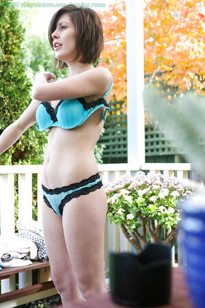 amateur voyeur bra - Amateur babe Brandy removing her bra and panties outdoors as seen by voyeur  - Sex Room XXX