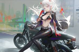 Anime Biker Porn - Nian Biker Beauty (Coper Maileyun) [Arknights] free hentai porno, xxx  comics, rule34 nude art at HentaiLib.net
