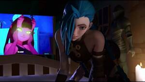 Jinx League Porn - Night Time TV with Jinx (Part 1) - Rule 34 Porn