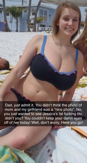 Busty Girlfriend Porn Captions - You dad's been stealing looks at your busty girlfriend and you notice it! :  r/taboocaptions