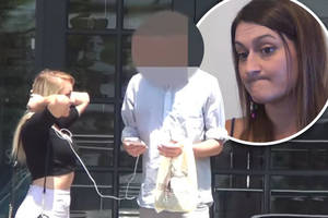 Cheating Wife Porn Stars - Porn star Valerie White tries to make a man cheat on his girlfriend as she  watches