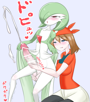 Gardevoir Porn Handjob - Rule 34 - 1boy 1girls balls blue eyes clothing cum cumming female female  human femboy femboy on female femboysub femdom gardevoir handjob huge cock  human large balls male male/female male gardevoir male