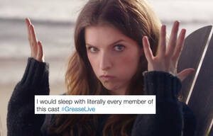 Anna Kendrick Porn Shower - No One Enjoyed 'Grease: Live' More Than Anna Kendrick