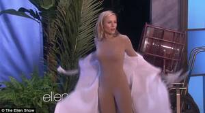 Kristen Bell Fucking - Kristen Bell gushes over wilderness reality show Naked And Afraid then puts  own survival skills to test on Ellen | Daily Mail Online