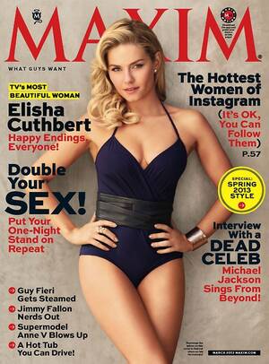 elisha cuthbert cumshot - Elisha Cuthbert: 'Maxim's TV's Most Beautiful Woman!