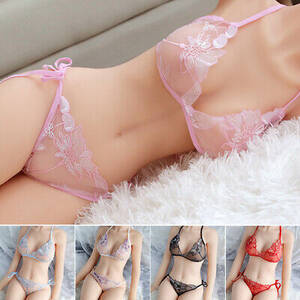 bra and panties - Panties Set Underwear Porn T-back Transparent Bra G-String Bra Sexy  Lingerie | eBay