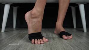 half black foot porn - Forefoot Toe Socks on Big Male Feet! Foot Fetish! Porn Video - Rexxx