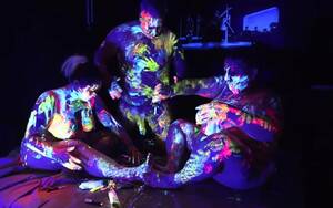 Neon Body Paint Porn - Black light neon paint ahhmazzing Porn Videos | Faphouse
